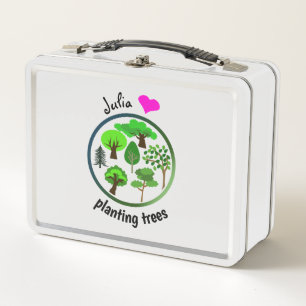 Keep Our Planet Green Metal Lunch Box