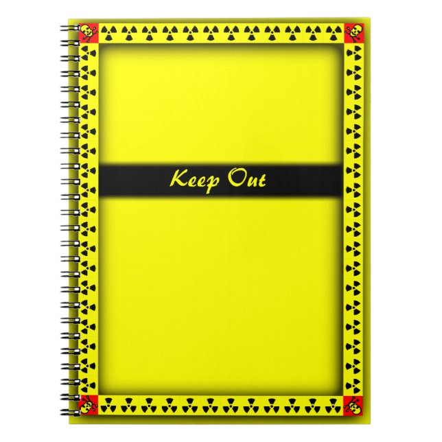 Keep Out Custom Notebook (Front)