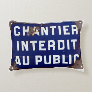 Keep Out! Decorative Cushion