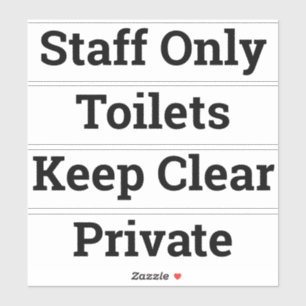 Keep Out, No Entry, Private, No Admittance Sticker