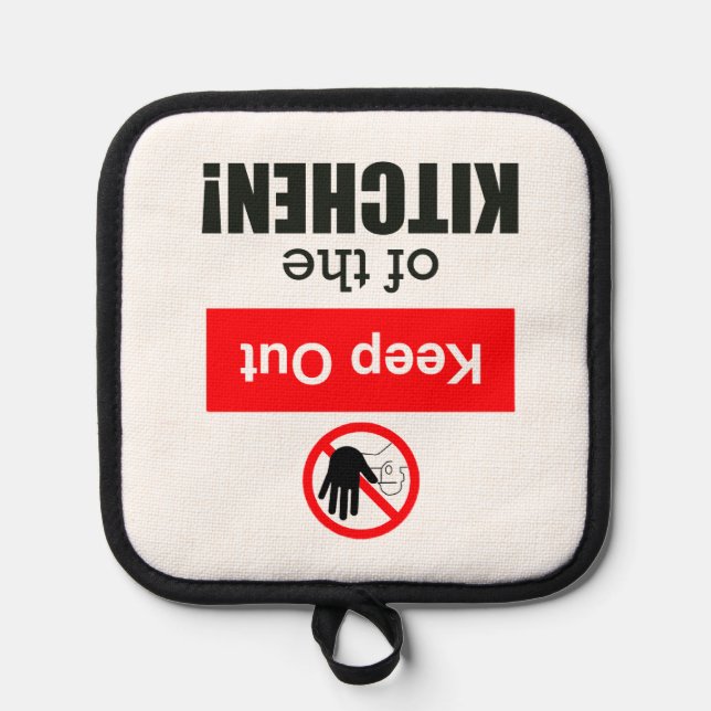  Keep Out of the Kitchen Funny Pickleball  Pot Holder (Front)