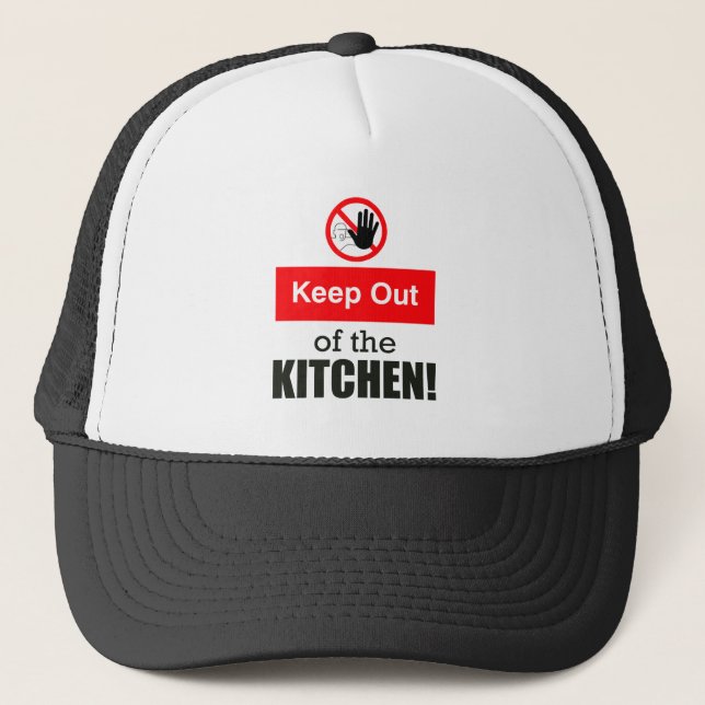 Keep Out of the Kitchen Funny Pickleball  Trucker Hat (Front)