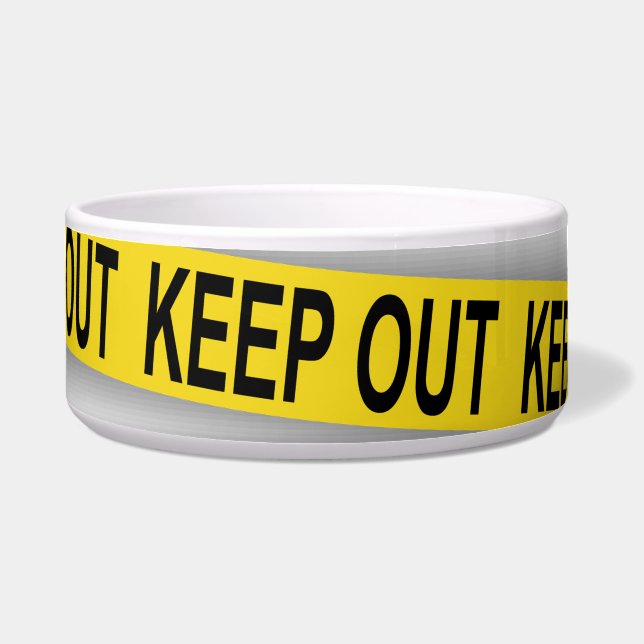 Keep out stay away do not cross police tape 3d (Front)