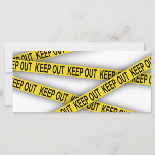 Keep out stay away do not cross police tape 3d