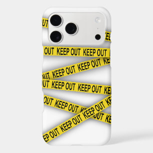 Keep out stay away do not cross police tape 3d