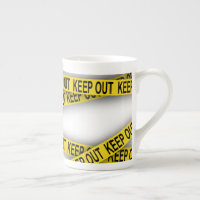Keep out stay away do not cross police tape 3d