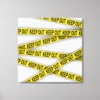 Keep out stay away do not cross police tape 3d