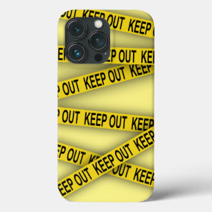 Keep out stay away do not cross police tape 3d iPhone 13 pro case