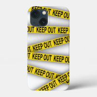 Keep out stay away do not cross police tape 3d