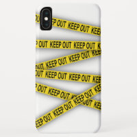 Keep out stay away do not cross police tape 3d