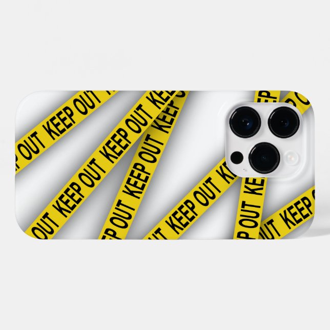 Keep out stay away do not cross police tape 3d Case-Mate iPhone case (Back (Horizontal))
