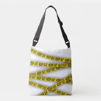 Keep out stay away do not cross police tape 3d
