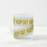 Keep out stay away do not cross police tape 3d
