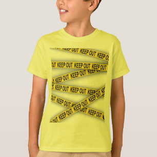 Keep out stay away do not cross police tape 3d T-Shirt