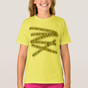 Keep out stay away do not cross police tape 3d T-Shirt
