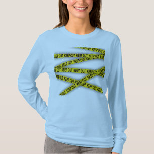 Keep out stay away do not cross police tape 3d T-Shirt