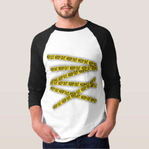 Keep out stay away do not cross police tape 3d T-Shirt
