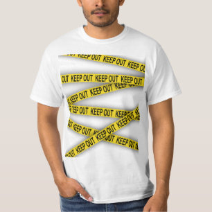 Keep out stay away do not cross police tape 3d T-Shirt