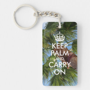 Keep Palm and Carry On Key Ring