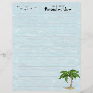 Keep Palm Lined Letterhead