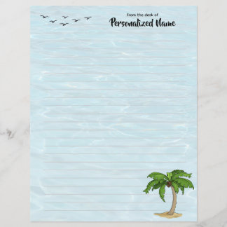 Keep Palm Lined Paper Sheet