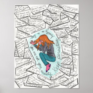 Keep Persisting (Anxiety) 8.5x11 Poster