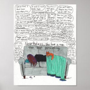 Keep Persisting (Narcolepsy) Poster