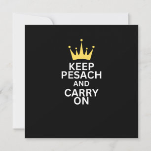 Keep Pesach and Carry On Passover Greeting Card