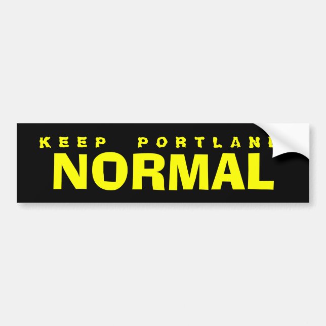 KEEP PORTLAND NORMAL BUMPER STICKER (Front)