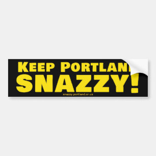 Keep Portland Snazzy! Bumper Sticker