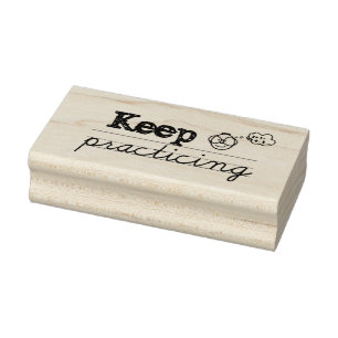 Keep Practicing Rubber Stamp for Teachers (UK)