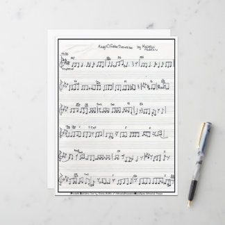 Keep Promise Song Signed Sheet Music paper sheet
