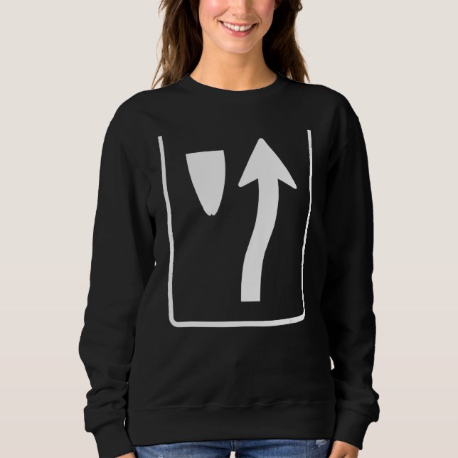 Keep Right Sign Republican Conservative Member Sweatshirt (Front)