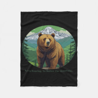 Keep Roaring  Fleece Blanket