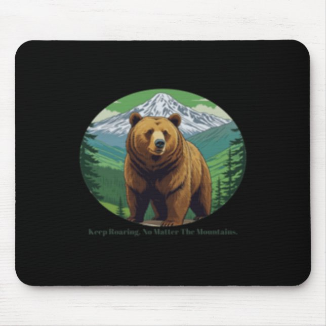 Keep Roaring  Mouse Mat (Front)