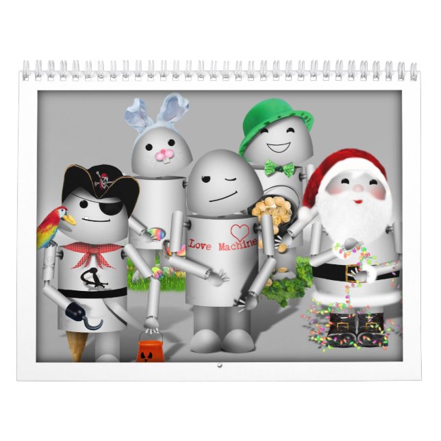 Keep Robo-x9 Around for the New Year! Calendar (Cover)