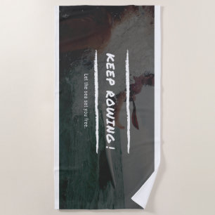 KEEP ROWING BEACH TOWEL