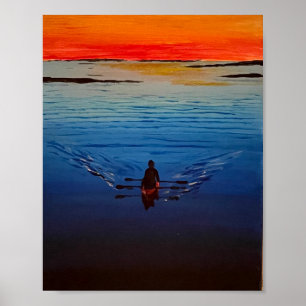 "Keep Rowing" Poster