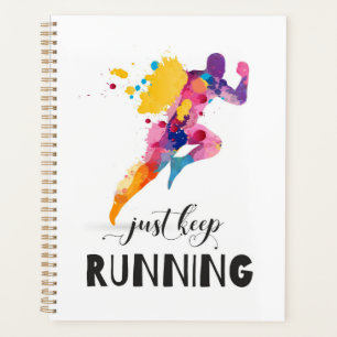 Keep running Motivational quote for Runner Gifts Planner
