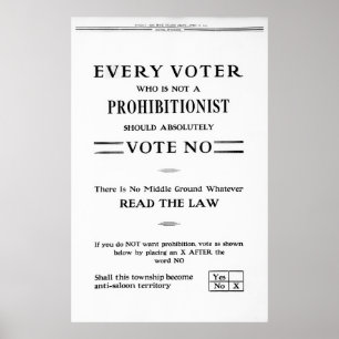 KEEP SALOONS OPEN VOTE 1916 POSTER