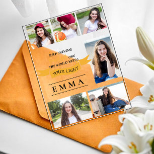 Keep Shining Acrylic Multi Photo Grad Announcement