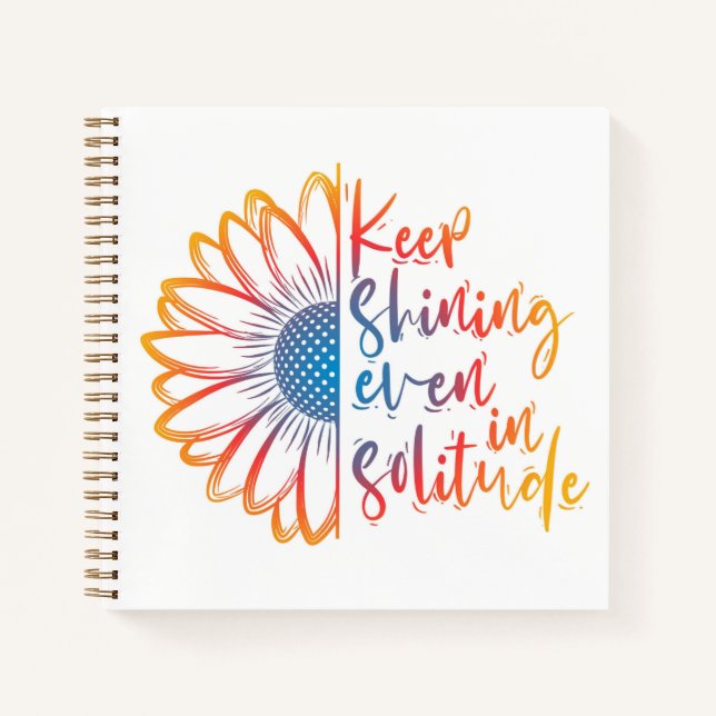 Keep Shinning Sketchbook Notebook (Front)