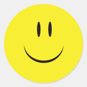 Keep smiling happy health wellness classic round sticker