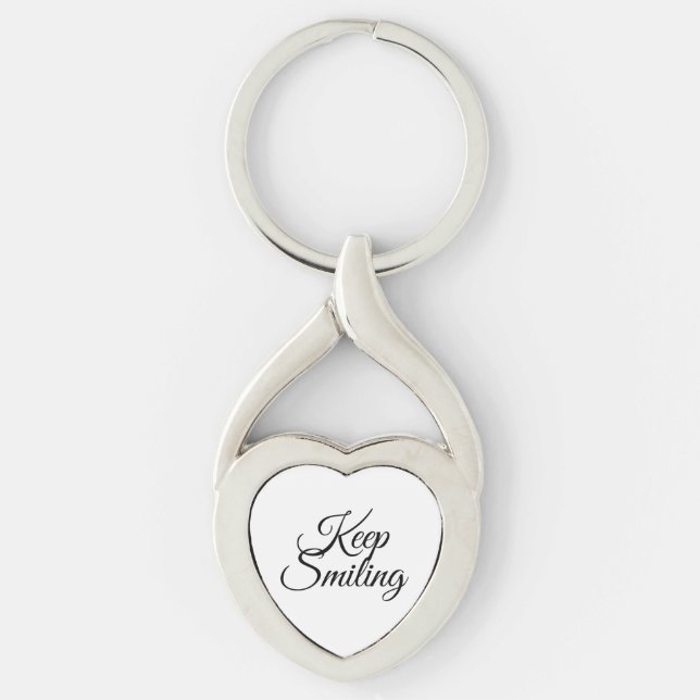 Keep smiling key ring (Front)