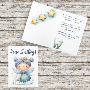 Keep Smiling! Kids Tooth Fairy Congratulations Card