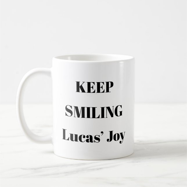 Keep Smiling Positive Mug (Left)