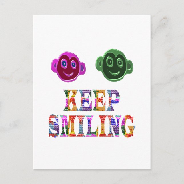 KEEP SMILING POSTCARD (Front)