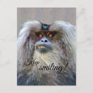 Keep smiling! postcard