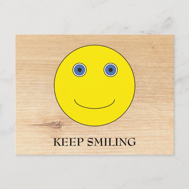 Keep Smiling Postcard (Front)