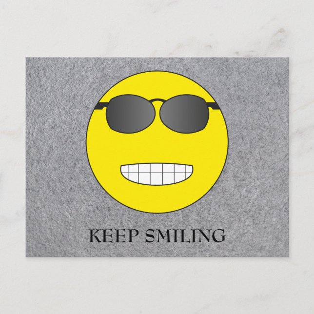 Keep Smiling Postcard (Front)